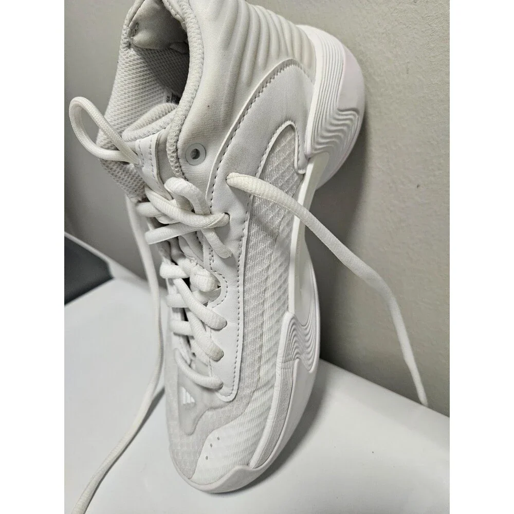 Adidas Womens Exhibit Select IG6627 White Basketball Shoes Sneakers Size 7